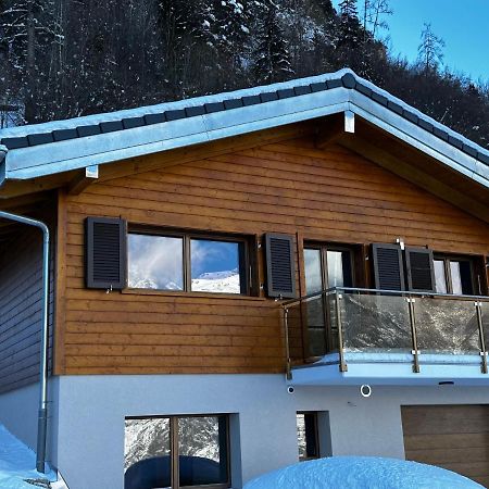 Chambres D'Hotes Les Louettes A Sapinhaut Canton Du Valais Saxon Exteriér fotografie