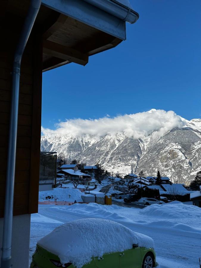 Chambres D'Hotes Les Louettes A Sapinhaut Canton Du Valais Saxon Exteriér fotografie